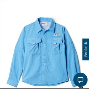 Columbia long sleeve button down youth L